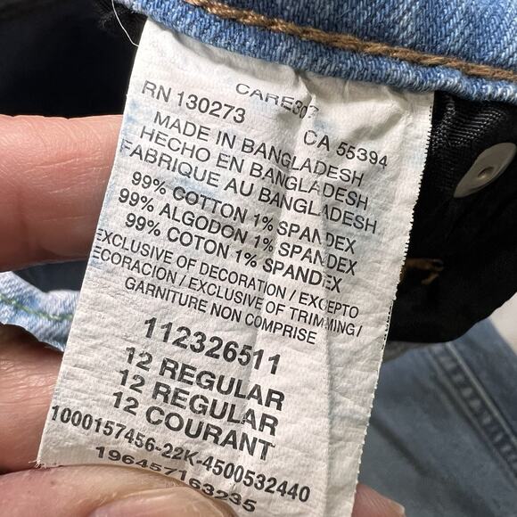 Wrangler Retro® Slim Straight Jeans Boys Size 12 Regular Blue Denim 112335642 - Picture 9 of 13